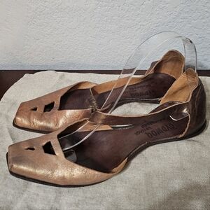 CYDWOQ Leather Flat